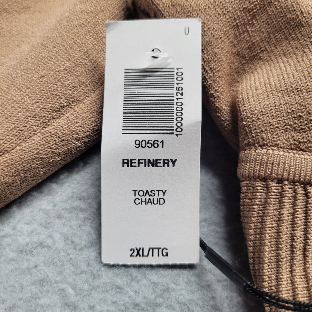 Aritzia Babaton Sculpt Knit Long Sleeve Top Size 2XL Brown Toasty Chaud NWT - Picture 2 of 9